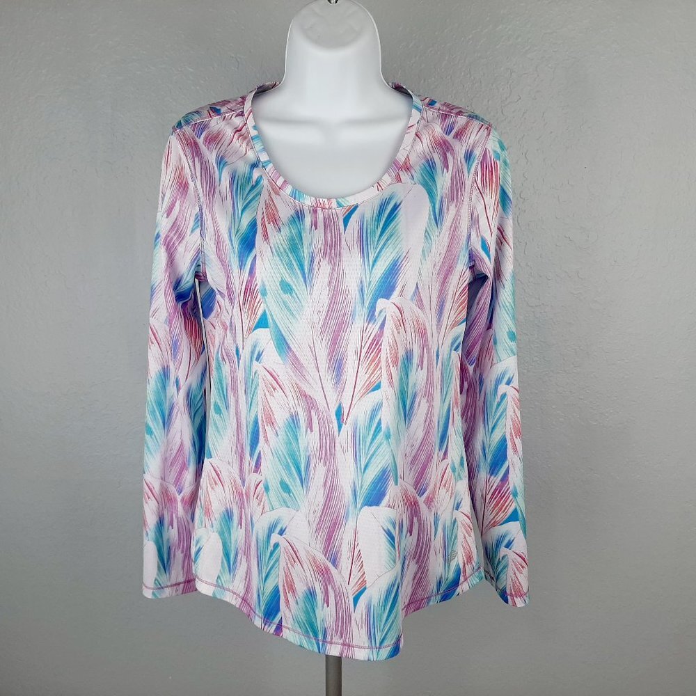 Reel Legends Freeline Women's Long Sleeve Top Size Small Multicolored